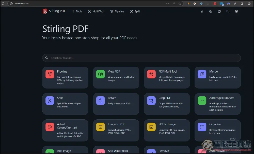 Stirling PDF 免費一站式 PDF 解決開源工具,可線上使用或本地離線使用 - 電腦王阿達 Stirling PDF 免費一站式 PDF 解決開源工具,可線上使用或本地離線使用 - 電腦王阿達