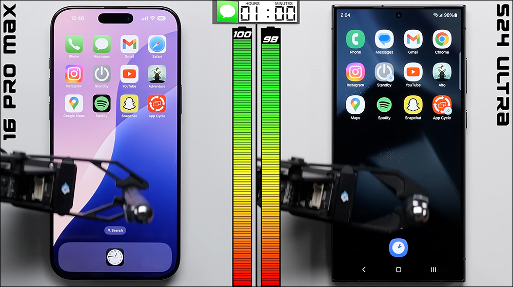 iPhone 16 Pro Max 與 Galaxy S24 Ultra 再次對決,電池續航實測結果出爐 - 電腦王阿達 iPhone 16 Pro Max 與 Galaxy S24 Ultra 再次對決,電池續航實測結果出爐 - 電腦王阿達