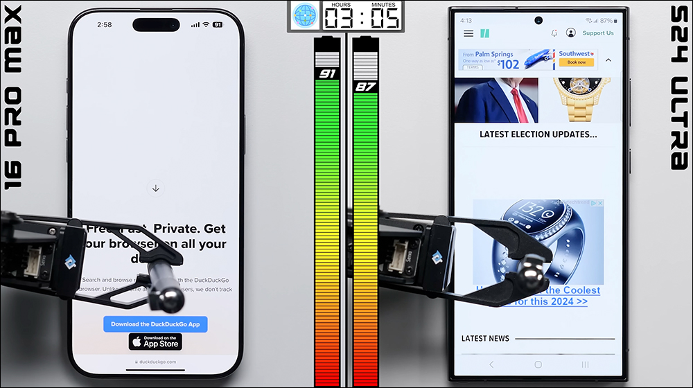 iPhone 16 Pro Max 與 Galaxy S24 Ultra 再次對決,電池續航實測結果出爐 - 電腦王阿達 iPhone 16 Pro Max 與 Galaxy S24 Ultra 再次對決,電池續航實測結果出爐 - 電腦王阿達