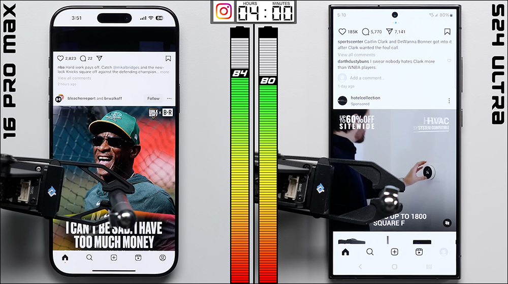 iPhone 16 Pro Max 與 Galaxy S24 Ultra 再次對決,電池續航實測結果出爐 - 電腦王阿達 iPhone 16 Pro Max 與 Galaxy S24 Ultra 再次對決,電池續航實測結果出爐 - 電腦王阿達