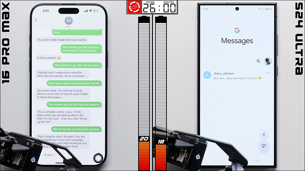 iPhone 16 Pro Max 與 Galaxy S24 Ultra 再次對決,電池續航實測結果出爐 - 電腦王阿達 iPhone 16 Pro Max 與 Galaxy S24 Ultra 再次對決,電池續航實測結果出爐 - 電腦王阿達