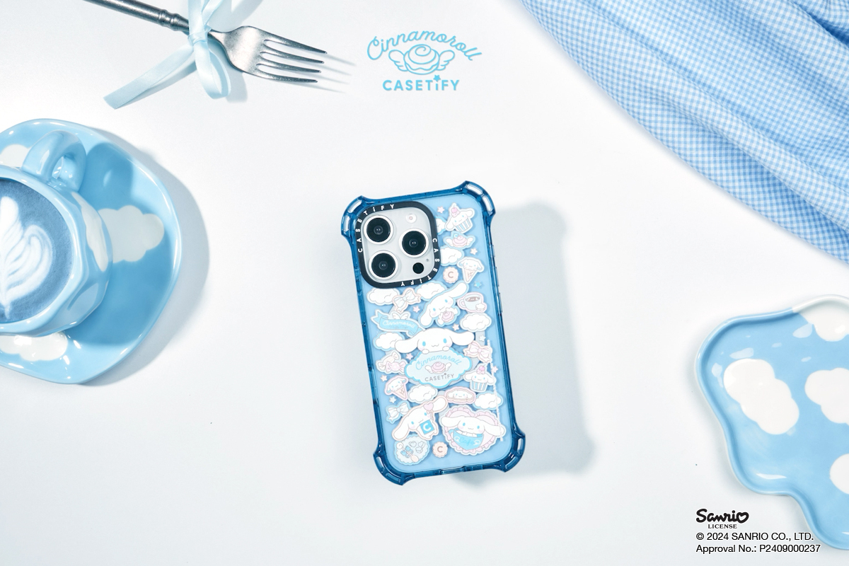 CASETiFY 全新推出大耳狗喜拿聯名系列 打造天空藍色調電子配件與療癒可愛立體絨毛手機殼 - 電腦王阿達 以天真純潔的淺藍色調作為基底,結合杯子蛋糕、冰淇淋甜筒、咖啡及各式美味甜點,推出多款手機殼及電子配件