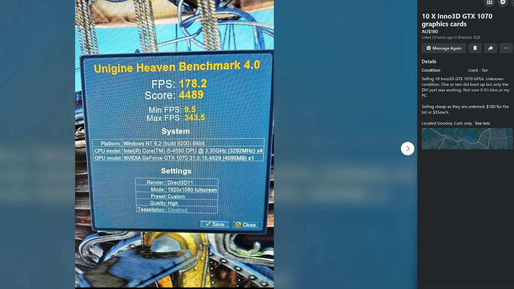 這人也太幸運!只花 100 美元從礦場買 10 張 GTX 1070 顯卡,9 張能正常運行 - 電腦王阿達 這人也太幸運!只花 100 美元從礦場買 10 張 GTX 1070 顯卡,9 張能正常運行 - 電腦王阿達