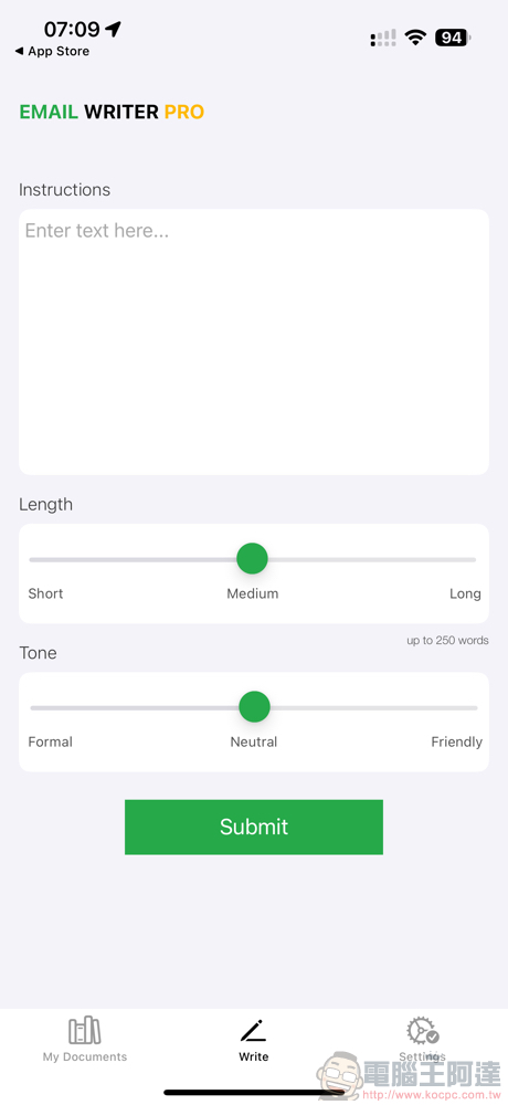 《AI Email Writer》完整版使用體驗(更新:限免結束) - 電腦王阿達 《AI Email Writer》完整版使用體驗(更新:限免結束) - 電腦王阿達