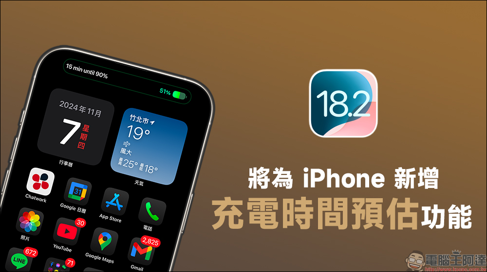 iOS 18.2 有望為 iPhone 新增充電時間預估功能 - 電腦王阿達 iOS 18.2 有望為 iPhone 新增充電時間預估功能 - 電腦王阿達