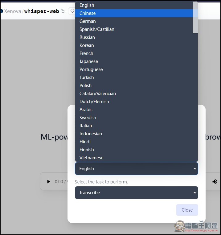 Whisper Web 免費線上音檔、語音轉文字工具,提供多種模型 - 電腦王阿達 Whisper Web 免費線上音檔、語音轉文字工具,提供多種模型 - 電腦王阿達