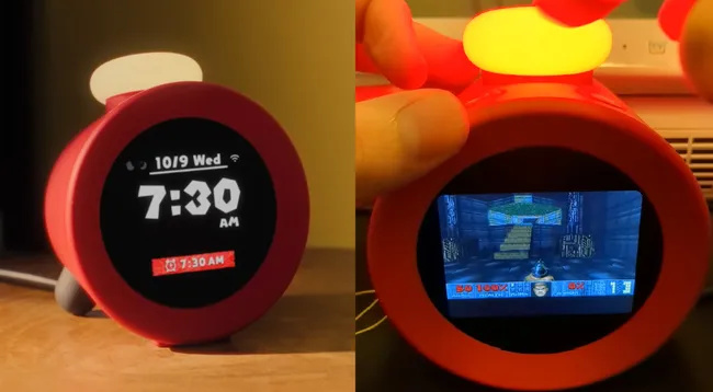 玩家成功在任天堂智慧型鬧鐘 Alarmo 上運行《毀滅戰士》 - 電腦王阿達 玩家成功在任天堂智慧型鬧鐘 Alarmo 上運行《毀滅戰士》 - 電腦王阿達