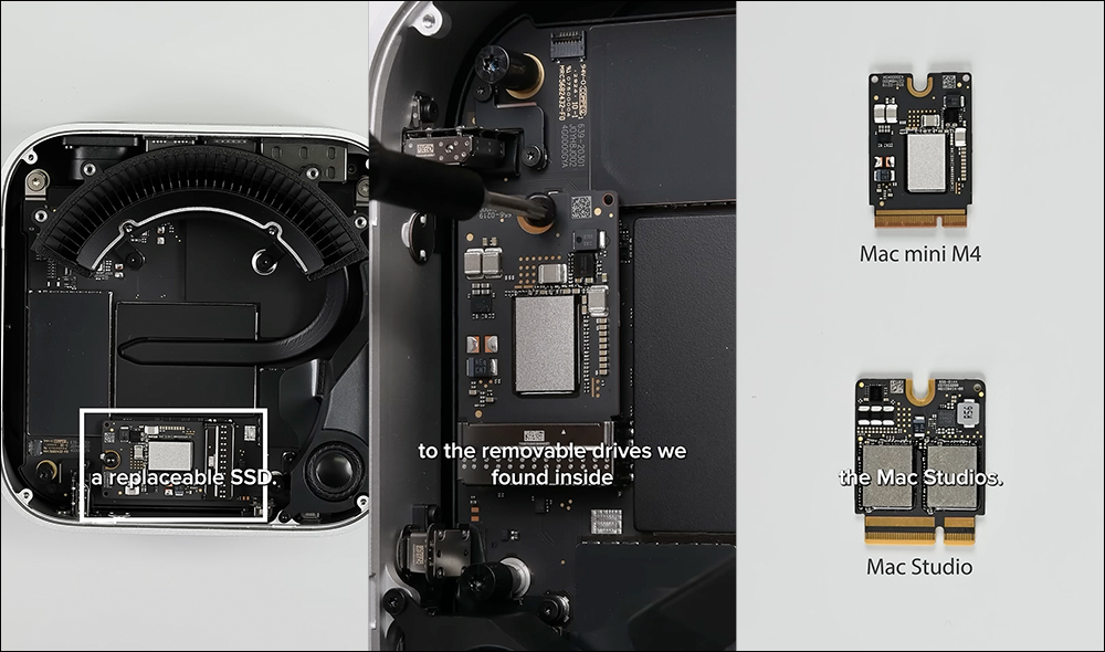 M4 Mac mini 採用可拆卸 SSD 模組化設計,國外已有成功改裝擴充至 2TB 案例 - 電腦王阿達 M4 Mac mini 採用可拆卸 SSD 模組化設計,國外已有成功改裝擴充至 2TB 案例 - 電腦王阿達