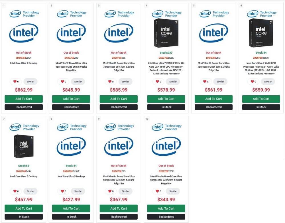 Intel Core Ultra 200S 非 K 系列價格現身,285、265 和 225 都有 - 電腦王阿達 Intel Core Ultra 200S 非 K 系列價格現身,285、265 和 225 都有 - 電腦王阿達