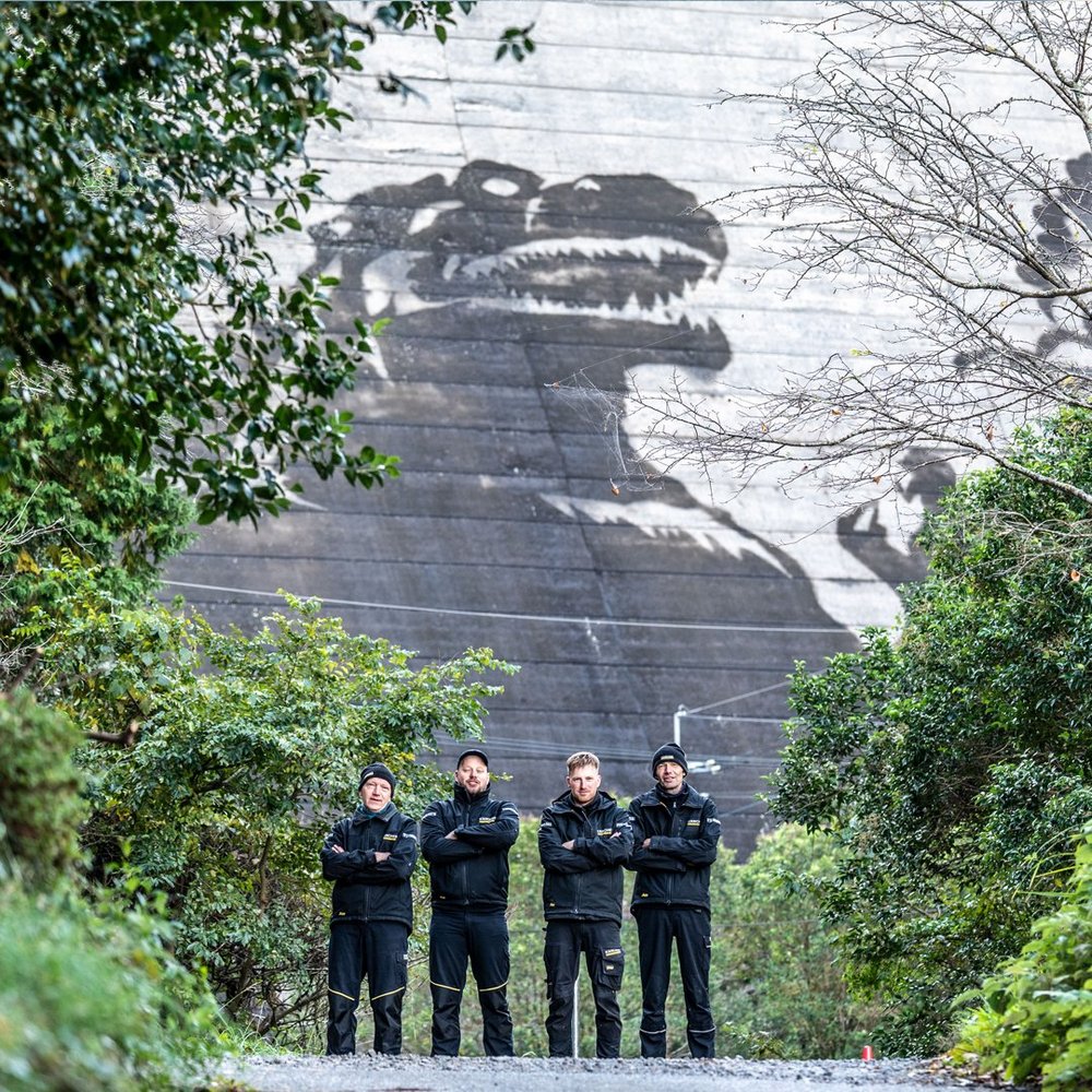 限時參觀!德國高壓清洗機業者在日本水壩「洗出」哥吉拉巨型畫作 - 電腦王阿達 限時參觀!德國高壓清洗機業者在日本水壩「洗出」哥吉拉巨型畫作 - 電腦王阿達