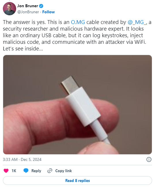 買第三方 iPhone 充電線請小心,現在駭客可以輕易記錄和竊取你的手機數據 - 電腦王阿達 買第三方 iPhone 充電線請小心,現在駭客可以輕易記錄和竊取你的手機數據 - 電腦王阿達