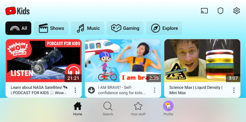 YouTube Kids 迎來設計大改,不再被嫌跟大人用的不一樣了 - 電腦王阿達 YouTube Kids 迎來設計大改,不再被嫌跟大人用的不一樣了 - 電腦王阿達