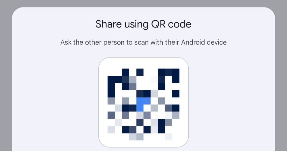 Android Quick Share 用 QR Code 就能快速分享檔案 Android Quick Share 用 QR Code 就能快速分享檔案