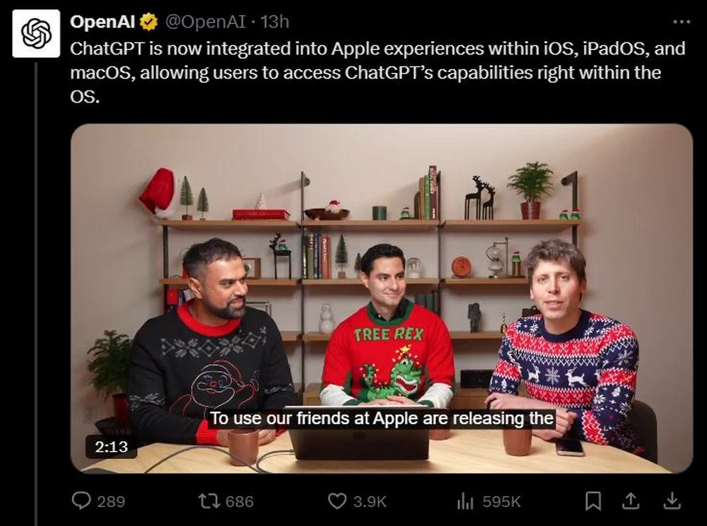 OpenAI 宣布 ChatGPT 正式登入蘋果 iOS、iPadOS 和 macOS 系統 - 電腦王阿達 OpenAI 宣布 ChatGPT 正式登入蘋果 iOS、iPadOS 和 macOS 系統 - 電腦王阿達