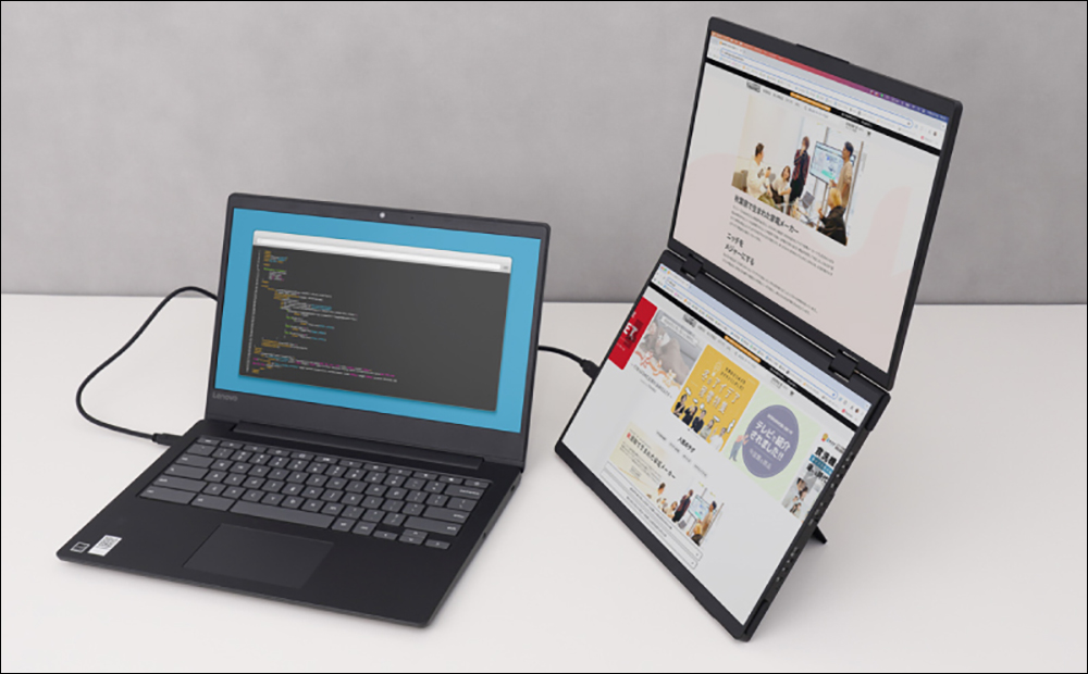 THANKO 推出 360 度翻轉的可攜式螢幕:配備雙 14 吋螢幕,支援 Mac/Windows 雙系統、 Switch 和 PS5 等遊戲機 - 電腦王阿達 THANKO 推出 360 度翻轉的可攜式螢幕:配備雙 14 吋螢幕,支援 Mac/Windows 雙系統、 Switch 和 PS5 等遊戲機 - 電腦王阿達