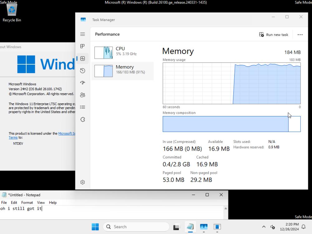 沒有極限!NTDEV 團隊成功在僅 184MB 記憶體的電腦上運行 Windows 11 - 電腦王阿達 沒有極限!NTDEV 團隊成功在僅 184MB 記憶體的電腦上運行 Windows 11 - 電腦王阿達