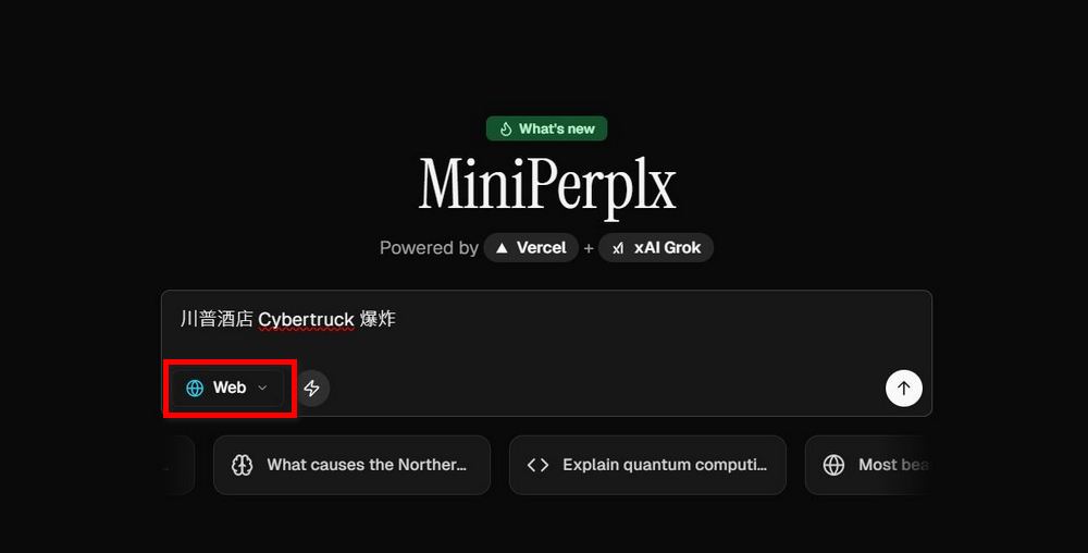 免費開源「MiniPerplx」AI搜尋引擎與 xAI 合作,可深入搜尋網路、學術內容、X 貼文及 YouTube 影片 - 電腦王阿達 免費開源「MiniPerplx」AI搜尋引擎與 xAI 合作,可深入搜尋網路、學術內容、X 貼文及 YouTube 影片 - 電腦王阿達