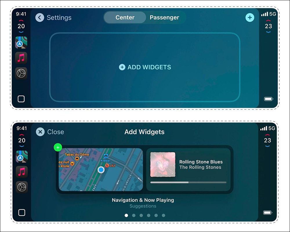 Apple CarPlay 2 自訂小工具的使用者介面曝光 - 電腦王阿達 Apple CarPlay 2 自訂小工具的使用者介面曝光 - 電腦王阿達