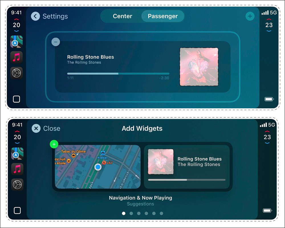 Apple CarPlay 2 自訂小工具的使用者介面曝光 - 電腦王阿達 Apple CarPlay 2 自訂小工具的使用者介面曝光 - 電腦王阿達