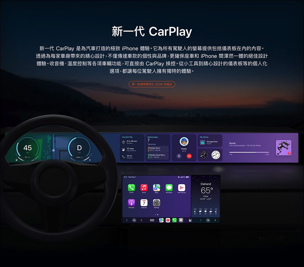 Apple CarPlay 2 自訂小工具的使用者介面曝光 - 電腦王阿達 Apple CarPlay 2 自訂小工具的使用者介面曝光 - 電腦王阿達