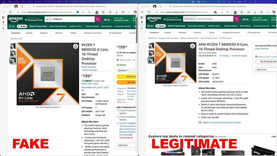 小心,現在市面上有假的 Ryzen 7 9800X3D 處理器 - 電腦王阿達 小心,現在市面上有假的 Ryzen 7 9800X3D 處理器 - 電腦王阿達