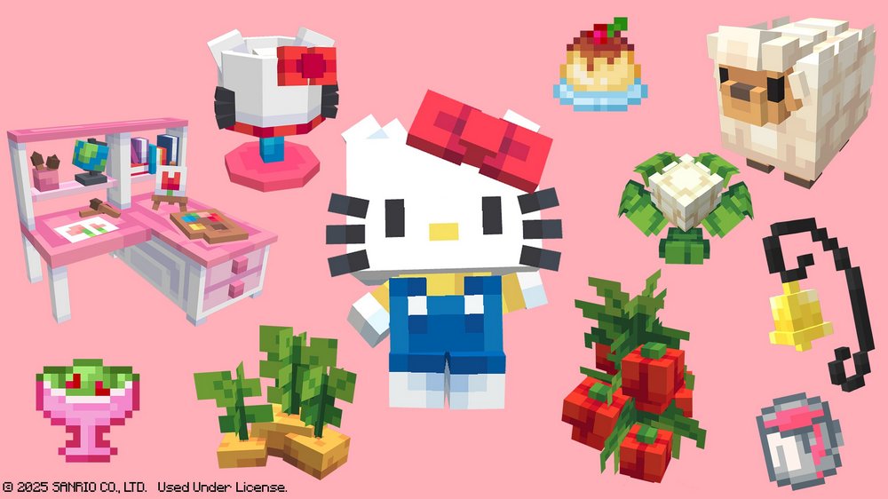 Minecraft 與三麗鷗合作推出全新 DLC「Hello Kitty and Friends」,讓你與 Hello Kitty、酷洛米、美樂蒂、帕恰狗等角色一起體驗 Minecraft 世界 - 電腦王阿達 Minecraft 與三麗鷗合作推出全新 DLC「Hello Kitty and Friends」,讓你與 Hello Kitty、酷洛米、美樂蒂、帕恰狗等角色一起體驗 Minecraft 世界 - 電腦王阿達