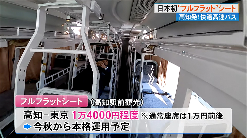 日本推出全平躺座椅夜行巴士,但看起來怪怪的? - 電腦王阿達 日本推出全平躺座椅夜行巴士,但看起來怪怪的? - 電腦王阿達