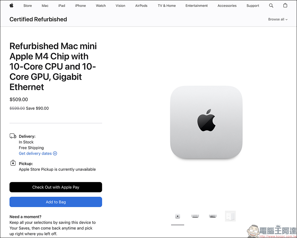 這價格有 Bug?蘋果官方整修的 M2 Mac mini 居然比 M4 版本還貴! - 電腦王阿達 這價格有 Bug?蘋果官方整修的 M2 Mac mini 居然比 M4 版本還貴! - 電腦王阿達