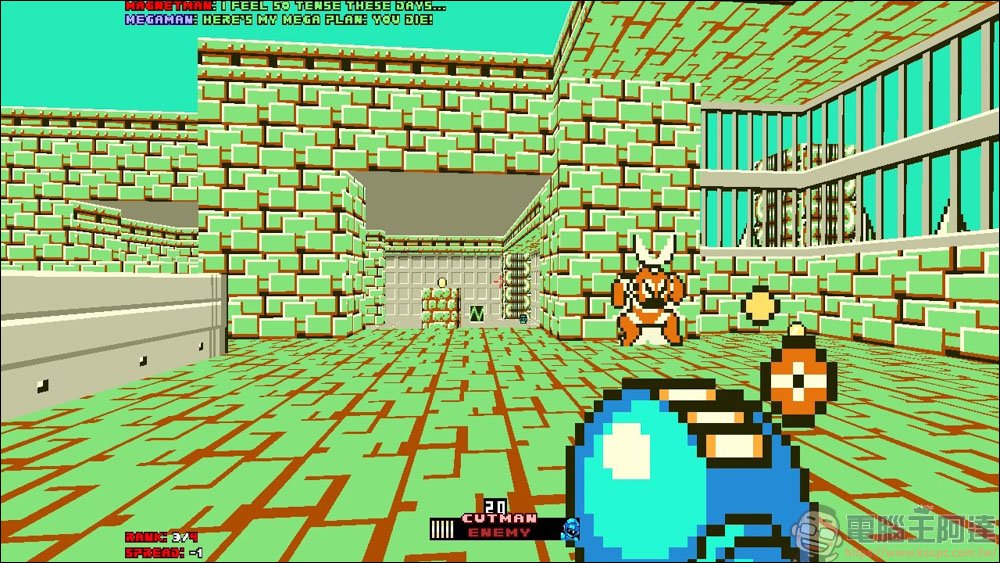 同人遊戲作品分享,洛克人第一人稱射擊遊戲「Mega Man 8-bit Deathmatch」 - 電腦王阿達 同人遊戲作品分享,洛克人第一人稱射擊遊戲「Mega Man 8-bit Deathmatch」 - 電腦王阿達
