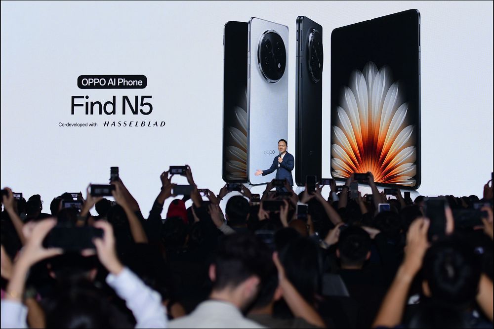 OPPO 發表全球最薄摺疊機 OPPO Find N5,搭載強大硬體規格與領先AI功能 - 電腦王阿達 OPPO 發表全球最薄摺疊機 OPPO Find N5,搭載強大硬體規格與領先AI功能 - 電腦王阿達