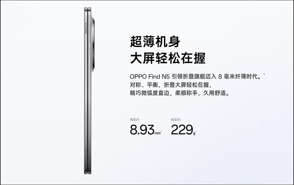 OPPO 發表全球最薄摺疊機 OPPO Find N5,搭載強大硬體規格與領先AI功能 - 電腦王阿達 OPPO 發表全球最薄摺疊機 OPPO Find N5,搭載強大硬體規格與領先AI功能 - 電腦王阿達