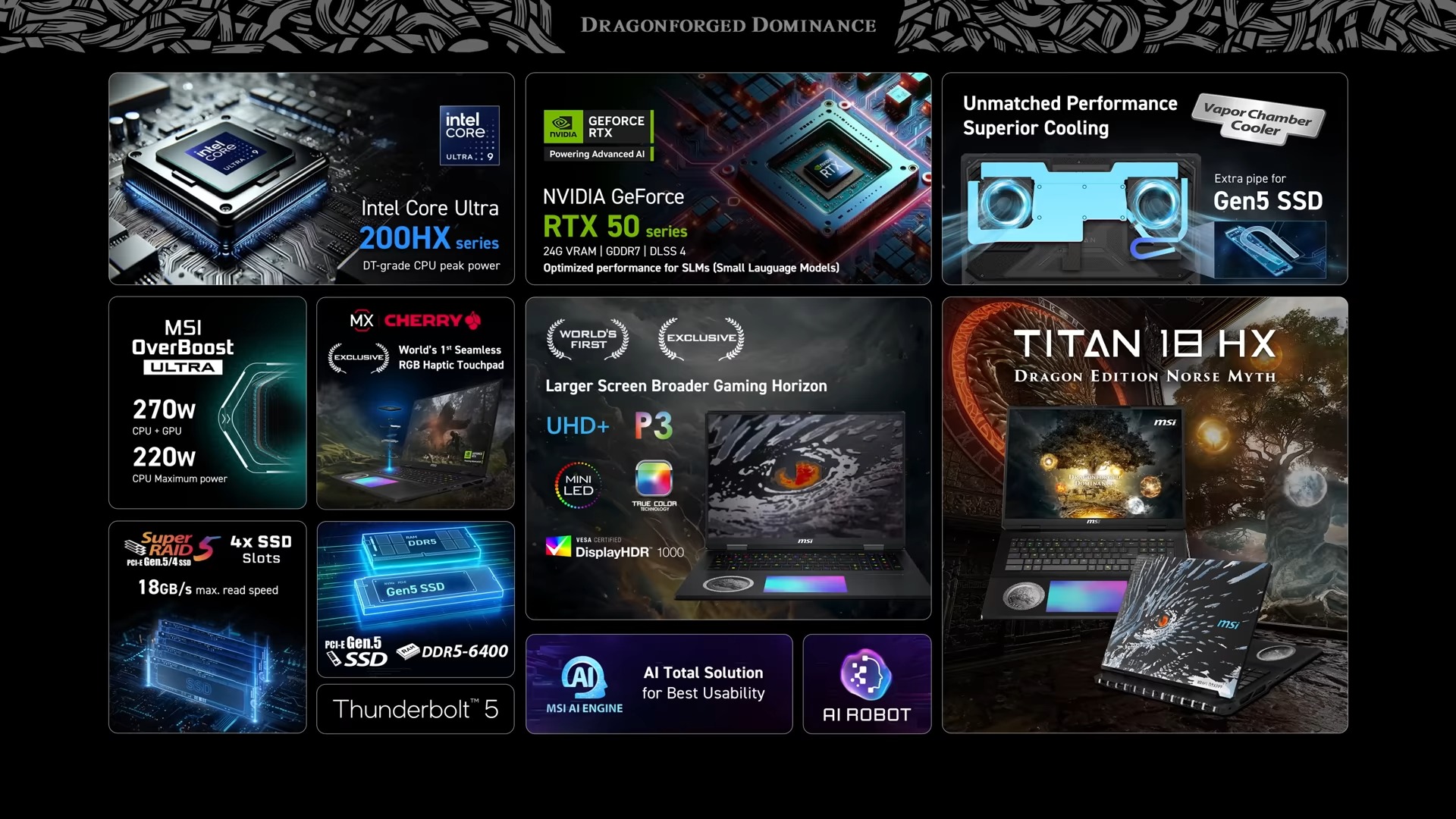 全新世代 MSI GeForce RTX 50 系列筆記型電腦發表:龍魂鍛造 制霸遊戲戰場 - 電腦王阿達 全新世代 MSI GeForce RTX 50 系列筆記型電腦發表:龍魂鍛造 制霸遊戲戰場 - 電腦王阿達