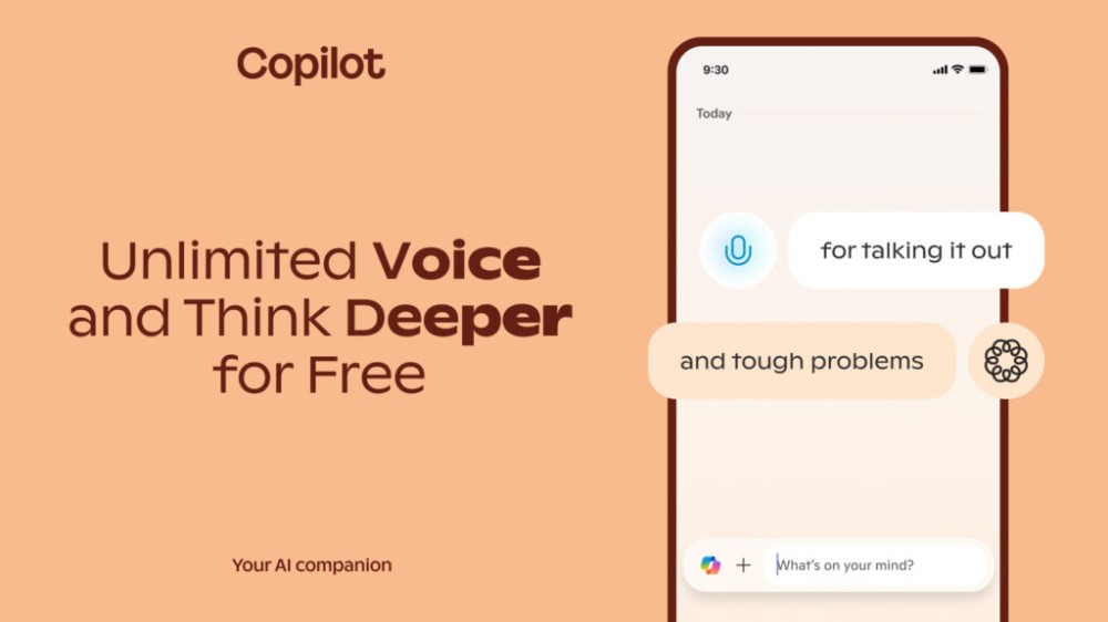 微軟宣布 o1 驅動的 Copilot 深入思考、語音功能完全免費且無使用限制 - 電腦王阿達 微軟宣布 o1 驅動的 Copilot 深入思考、語音功能完全免費且無使用限制 - 電腦王阿達