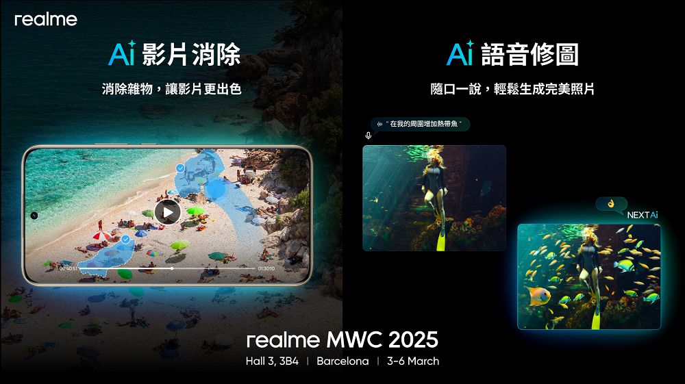 realme MWC 2025 新戰略:目標三年內全球用戶數翻倍,推出 14 Pro系列並首度公開可拆換鏡頭概念機 - 電腦王阿達 realme MWC 2025 新戰略:目標三年內全球用戶數翻倍,推出 14 Pro系列並首度公開可拆換鏡頭概念機 - 電腦王阿達