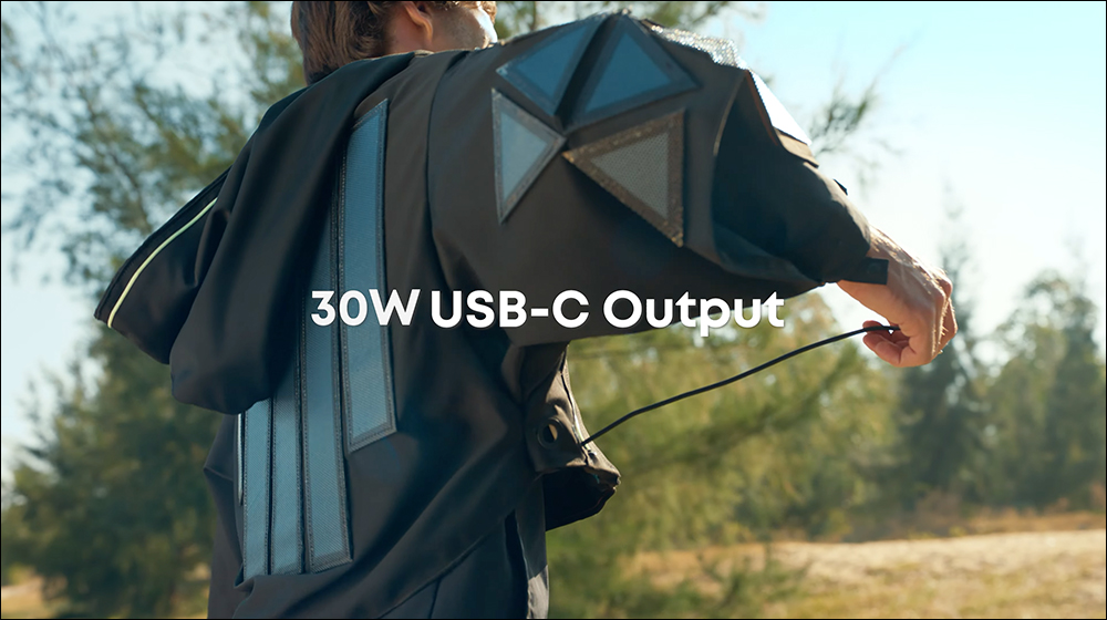 邊走邊充電!Anker SOLIX Cloak 太陽能充電概念斗篷亮相:支援 30W USB-C 快充,穿上它就是移動充電站! - 電腦王阿達 邊走邊充電!Anker SOLIX Cloak 太陽能充電概念斗篷亮相:支援 30W USB-C 快充,穿上它就是移動充電站! - 電腦王阿達