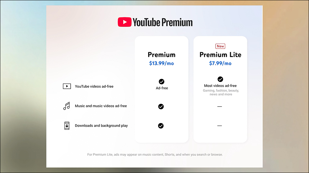 YouTube Premium Lite 正式在台推出,每月僅 119 元台幣 - 電腦王阿達 YouTube Premium Lite 正式在台推出,每月僅 119 元台幣 - 電腦王阿達