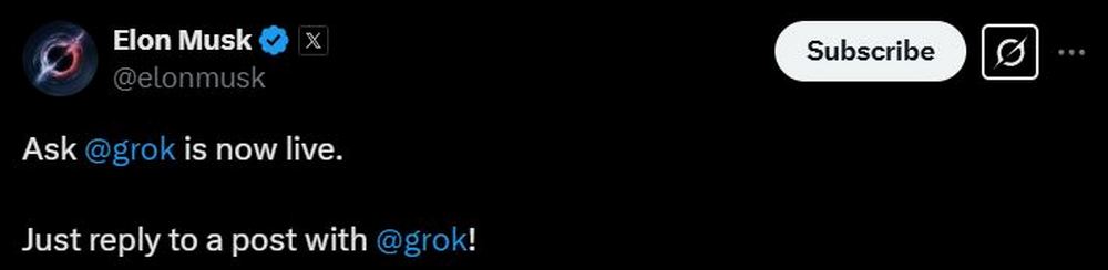 Grok 推出新功能 Ask Grok,現在可在 X 直接標記 @Grok 問問題 - 電腦王阿達 Grok 推出新功能 Ask Grok,現在可在 X 直接標記 @Grok 問問題 - 電腦王阿達