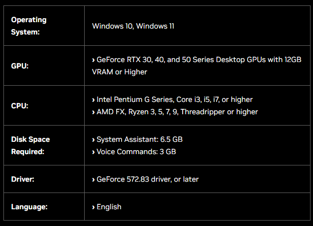 NVIDIA 的遊戲 AI 助理「Project G-Assist」終於來了,不過有一定的系統硬體要求 - 電腦王阿達 NVIDIA 的遊戲 AI 助理「Project G-Assist」終於來了,不過有一定的系統硬體要求 - 電腦王阿達