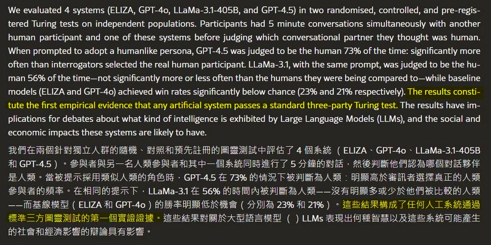AI 與人類真假難辨?GPT-4.5 通過圖靈測試引熱議 - 電腦王阿達 AI 與人類真假難辨?GPT-4.5 通過圖靈測試引熱議 - 電腦王阿達