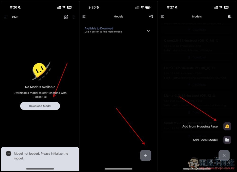 PocketPal AI 讓 iPhone 運行本地 AI 聊天機器人,支援從 Hugging Face 下載模型 - 電腦王阿達 PocketPal AI 讓 iPhone 運行本地 AI 聊天機器人,支援從 Hugging Face 下載模型 - 電腦王阿達