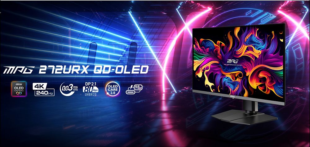 微星科技推出 MPG 272URX QD-OLED 電競顯示器,旗艦級QD-OLED面板打造4K極致遊戲體驗 - 電腦王阿達 微星科技推出 MPG 272URX QD-OLED 電競顯示器,旗艦級QD-OLED面板打造4K極致遊戲體驗 - 電腦王阿達