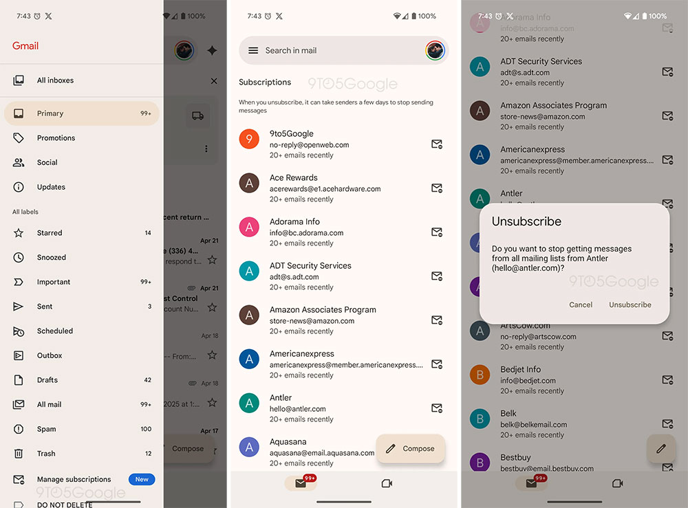 Android 版 Gmail 將可集中管理訂閱郵件,一次取消更輕鬆 - 電腦王阿達 Android 版 Gmail 將可集中管理訂閱郵件,一次取消更輕鬆 - 電腦王阿達