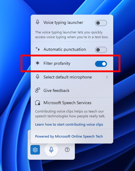 Windows 的語音輸入可以說髒話了,未來將能關閉過濾器 - 電腦王阿達 Windows 的語音輸入可以說髒話了,未來將能關閉過濾器 - 電腦王阿達