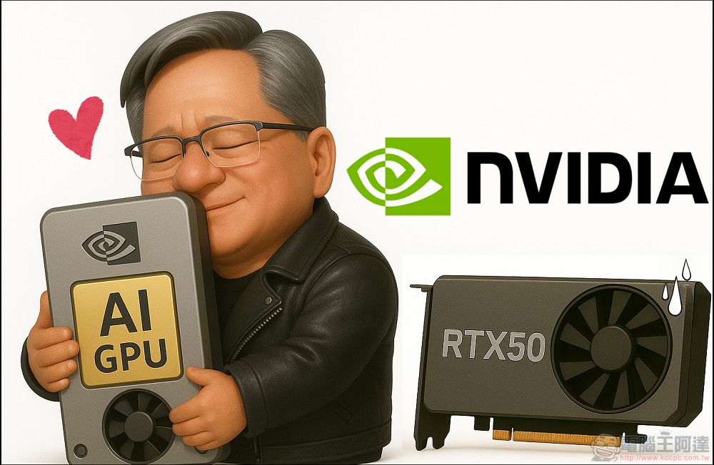聚焦AI戰略,NVIDIA將削減 RTX 50 系列顯卡20~30%產能 - 電腦王阿達 聚焦AI戰略,NVIDIA將削減 RTX 50 系列顯卡20~30%產能 - 電腦王阿達