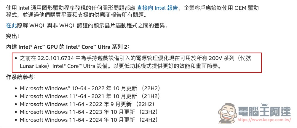 Intel推出最新版顯示驅動,Lunar Lake平台設備遊戲效能平均提升10% - 電腦王阿達 Intel推出最新版顯示驅動,Lunar Lake平台設備遊戲效能平均提升10% - 電腦王阿達