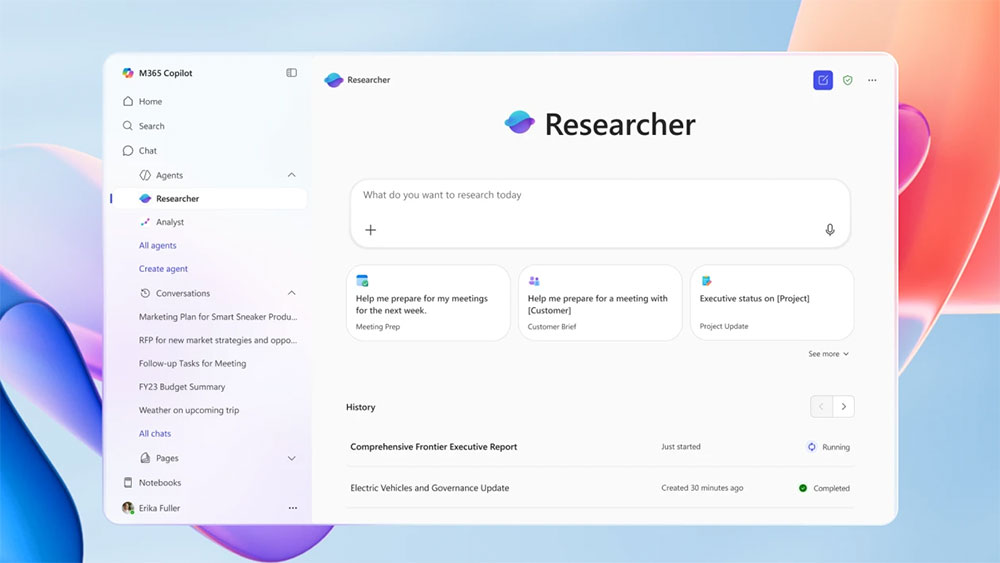微軟向所有 Microsoft 365 Copilot 用戶開放 Researcher 與 Analyst AI 代理功能 - 電腦王阿達 微軟向所有 Microsoft 365 Copilot 用戶開放 Researcher 與 Analyst AI 代理功能 - 電腦王阿達
