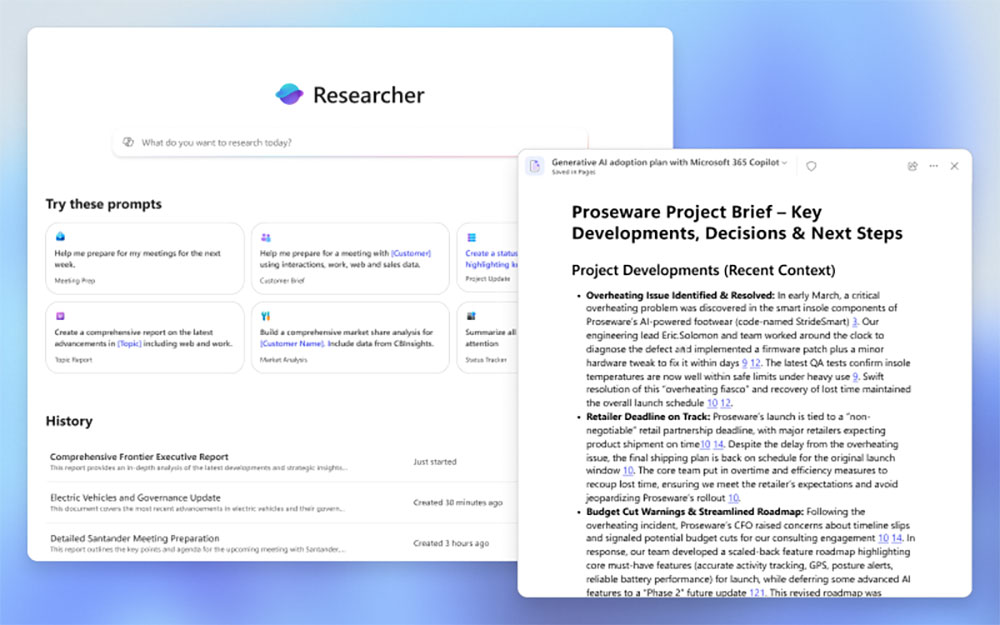 微軟向所有 Microsoft 365 Copilot 用戶開放 Researcher 與 Analyst AI 代理功能 - 電腦王阿達 微軟向所有 Microsoft 365 Copilot 用戶開放 Researcher 與 Analyst AI 代理功能 - 電腦王阿達