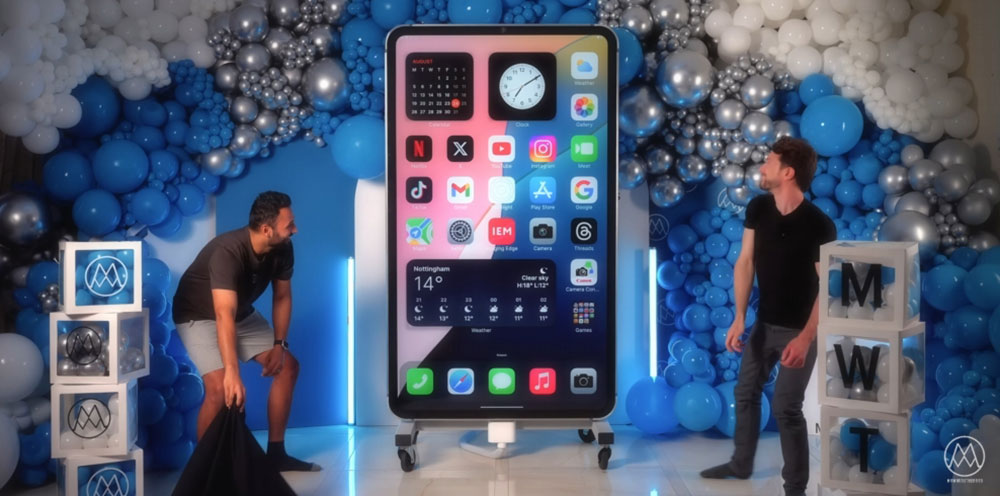 國外 YouTuber 打造巨型 iPhone,比冰箱還重但功能樣樣齊全 - 電腦王阿達 國外 YouTuber 打造巨型 iPhone,比冰箱還重但功能樣樣齊全 - 電腦王阿達