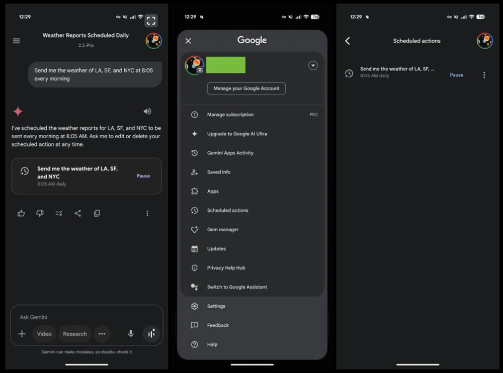 Gemini 正獲得 Scheduled Actions 功能,但僅限於付費用戶 - 電腦王阿達 Gemini 正獲得 Scheduled Actions 功能,但僅限於付費用戶 - 電腦王阿達
