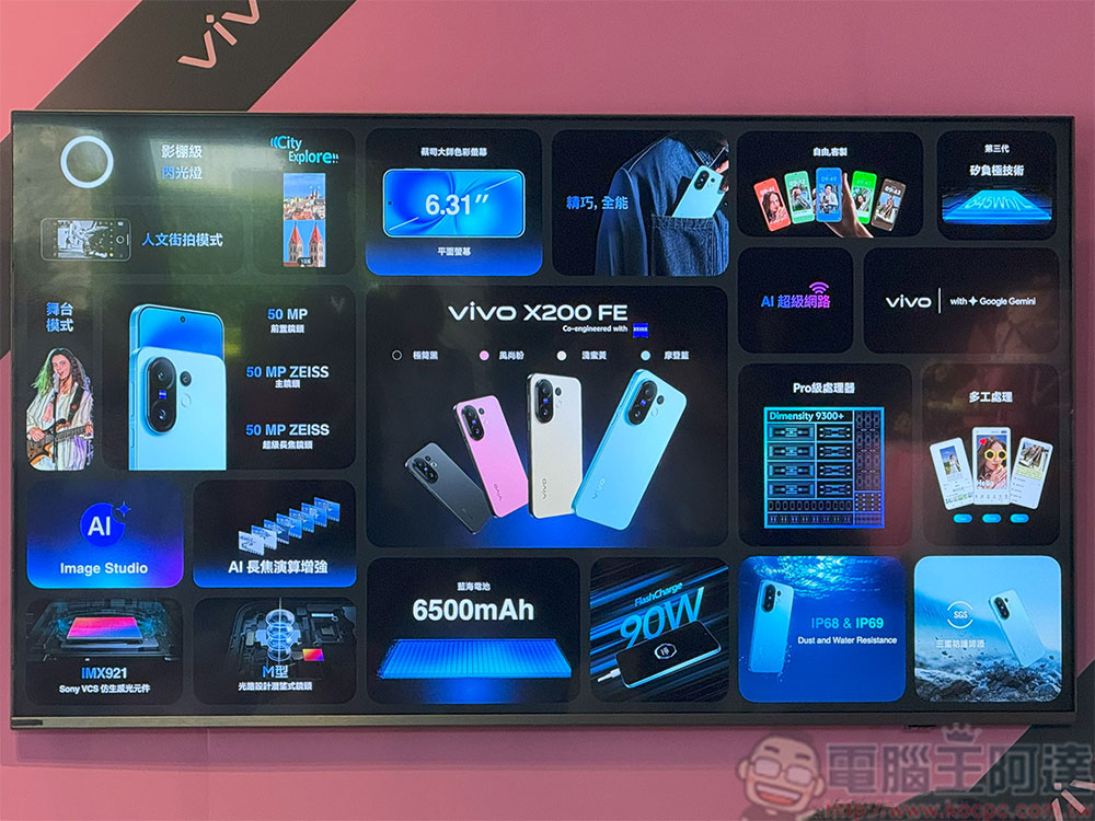 精巧旗艦 vivo X200 FE 在台推出,顏值實力兼備的全能攝手 - 電腦王阿達 精巧旗艦 vivo X200 FE 在台推出,顏值實力兼備的全能攝手 - 電腦王阿達